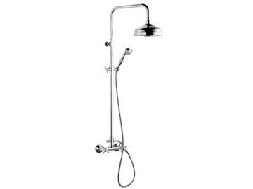 A44-CD - Wall-mounted shower panel with overhead shower by Rubinetterie Mariani - view 2